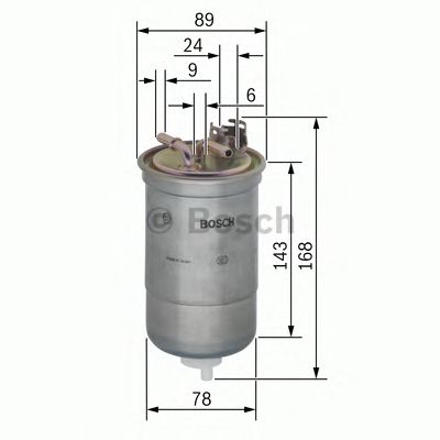 Купить BOSCH 0450906274 фильтр топливный!\ VW Golf/Passat 1.6TD/1.9D/TDi 87>,Seat Ibiza/Toledo 1.9D/SDi 91>
