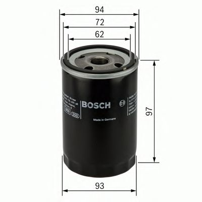 Купить BOSCH 0451103333 фильтр масляный!\ Ford Mondeo 2.5i 24V 94>