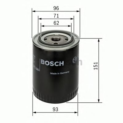 Купить BOSCH 0451203012 фильтр масляный !\ Audi 80/100/A6,VW Passat 1.6D/TD-2.5TDi 88>