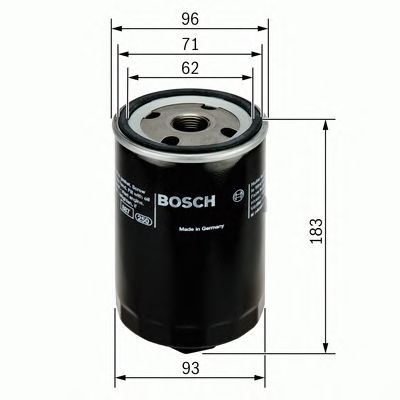 Купить BOSCH 0451203087 фильтр масл. ! \ VW T4 2.4D/2.5TDi 90>, Volvo 740-960 2.4TD 85>