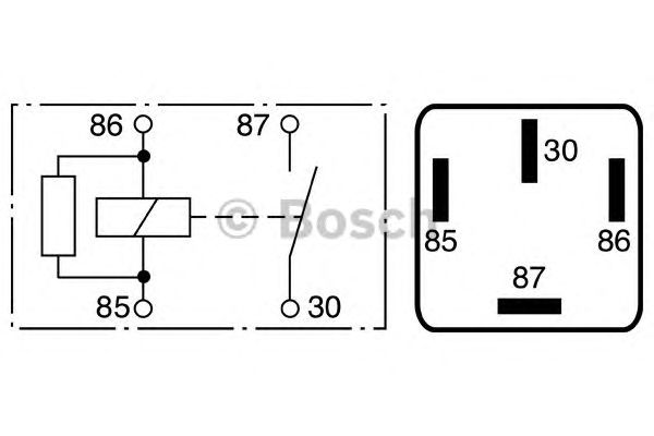 Купить BOSCH 0986332002 реле! 12V 70A\ Audi, VW, Skoda