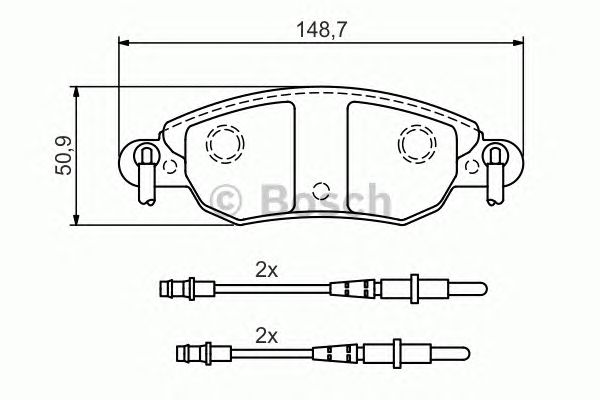 Купить BOSCH 0986424598 Колодки тормозные дисковые передн CITROEN: C5 (DC_) 1.8 16V (DC6FZB, DC6FZE) 01-04, C5 (RC_) 1.8 16V/1.8 16V (RC6FZB) 04-
