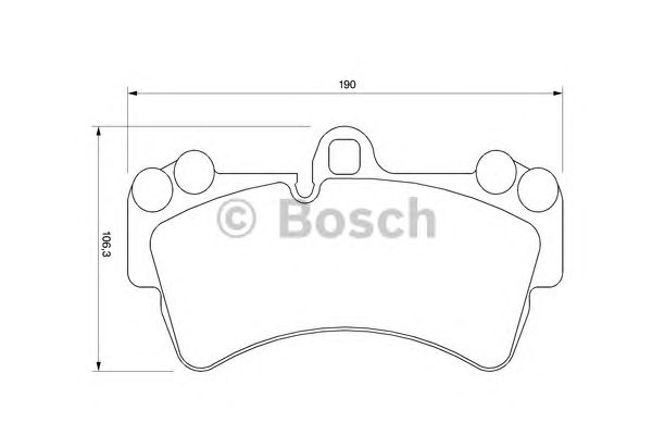 Купить BOSCH 0986424739 Колодки тормозные дисковые передн AUDI: Q7 (4L) 3.0 TDI/3.0 TFSI/3.6 FSI/4.2 FSI/4.2 TDI/6.0 TDI 06- \ PORSCHE: CAYENNE (955) 3.0 TDI/3.2/3.6/GTS 4.8/S 4.5/S 4.8/Turbo 4.5 02- \