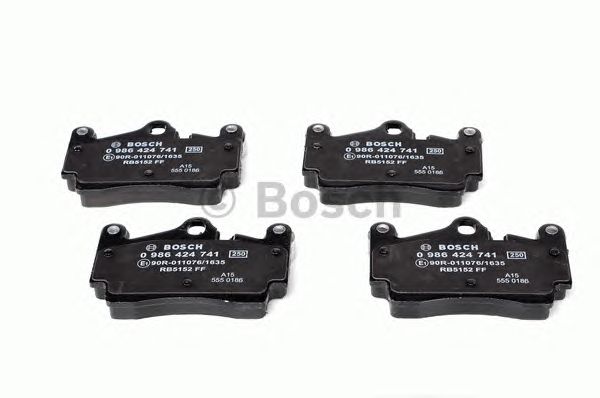 Купить BOSCH 0986424741 Колодки тормозные дисковые задн AUDI: Q7 (4L) 3.0 TDI/3.0 TFSI/3.6 FSI/4.2 FSI/4.2 TDI 06- \ PORSCHE: CAYENNE (955) 3.0 TDI/3.2/3.6/GTS 4.8/S 4.5/S 4.8/Turbo 4.5/Turbo S 4.5/Tur