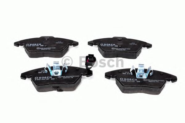 Купить BOSCH 0986424797 0 986 424 797 колодки дисковые п. !\ Audi A3 диск 15'/16', VW Golf V 1.4-2.0TD диск 15' 03>