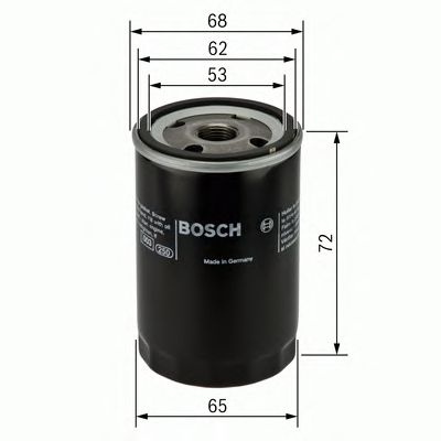 Купить BOSCH 0986452028 фильтр масляный!\ Toyota RAV-4 2.0 16V 94> /Corolla 1.3-2.0 80>