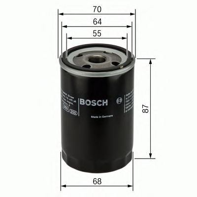 Купить BOSCH 0986452041 фильтр масляный!\ Mazda 626, Mitsubishi Galant 1.8-2.5i 91>