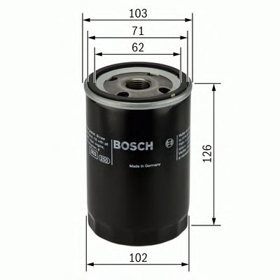 Купить BOSCH 0986452042 фильтр масляный!\ Mitsubishi Colt/Galant 1.8D/TD-2.5TD 86>