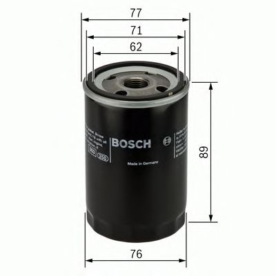 Купить BOSCH 0986452044 Фильтр масляный 0986452044
