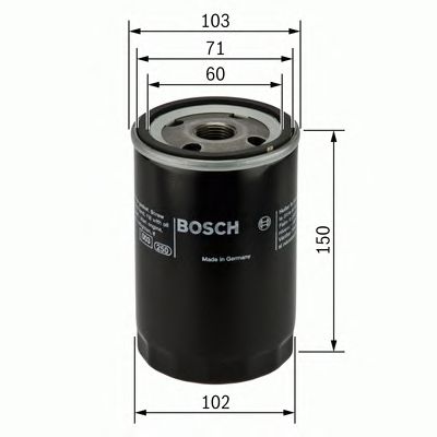 Купить BOSCH 0986452063 фильтр масляный!\ HYUNDAI COUNTRY/HD LIGHT, Mitsubishi Pajero 2.8TD/3.2Di-D 94>