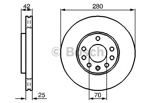 Купить BOSCH 0986478883 Диск тормозной передн HOLDEN: ASTRA 1.8 i 04-10