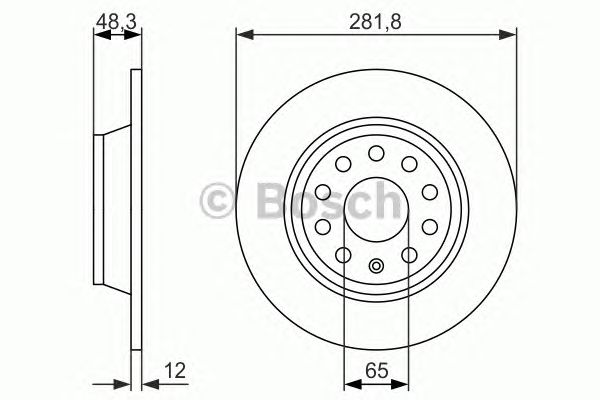Купить BOSCH 0986479247 0 986 479 247 диск тормозной задний!\ VW Passat 1.6/2.0FSI/TDI 05>