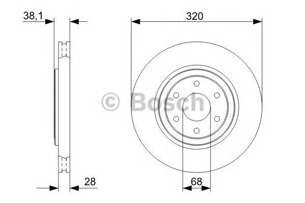 Купить BOSCH 0986479357 Диск тормозной передн NISSAN NAVARA (D40) 2.5 dCi/2.5 dCi 4WD/3.0 dCi 4WD 04-, NAVARA c бортовой платформой (D40) 2.5 dCi/2.5 dCi 4WD/3.0 dCi 08-, PATHFINDER (R51)