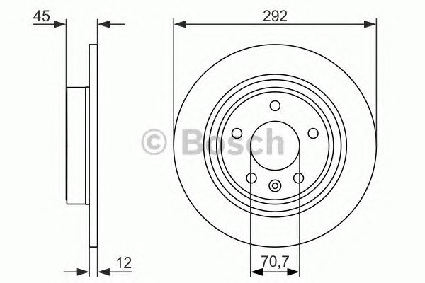 Купить BOSCH 0986479646 0 986 479 646 диск тормозной задний!\ Chevrolet Cruze, Opel Astra J 1.6/1.8/1.7D/2.0CDi 09>