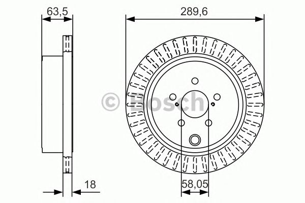 Купить BOSCH 0986479A83 0 986 479 A83 диск тормозной задний!\ Subaru Outback 2.0-3.6 09>
