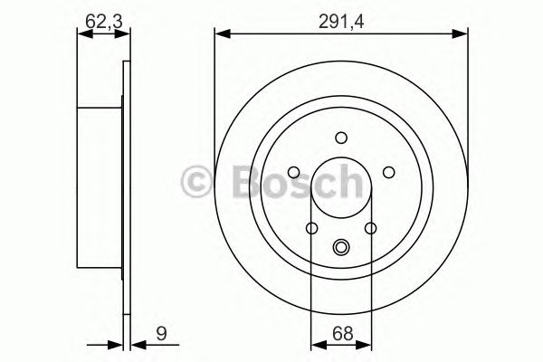 Купить BOSCH 0986479R14 0 986 479 R14 диск тормозной задний!\ Nissan Qashqai 1.6-2.0i/1.5dCi-2.0dCi 07>