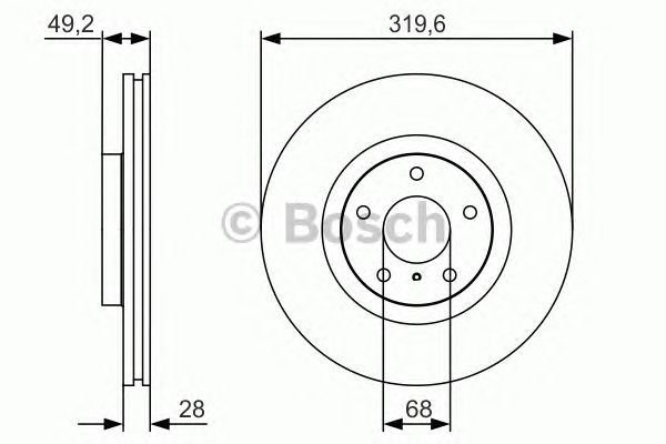 Купить BOSCH 0986479R22 Диск тормозной передн INFINITI: M35 3.5 Luxury 05- \ NISSAN: MURANO (Z50) 3.5 4x4 03-, MURANO (Z51) 2.5 4x4/3.5 4x4 07-, SKYLINE (V35) 3.5 01-, SKYLINE купе (V35) 3.