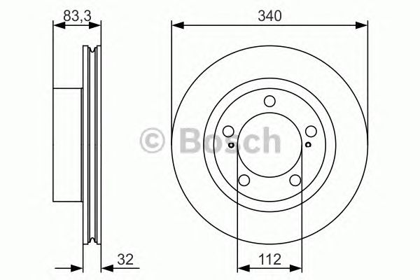 Купить BOSCH 0986479R29 Диск тормозной передн