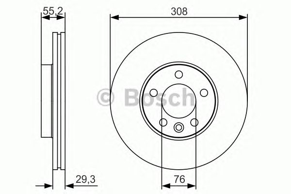 Купить BOSCH 0986479R84 0 986 479 R84 диск тормозной п.!\ VW Transporter 1.9-3.2i/D 03>
