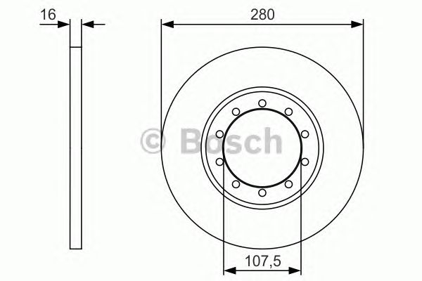 Купить BOSCH 0986479R92 Диск тормозной задн FORD: TRANSIT 06-