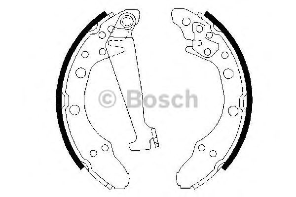 Купить BOSCH 0986487270 Колодки барабанные AUDI 80 B3 0986487270