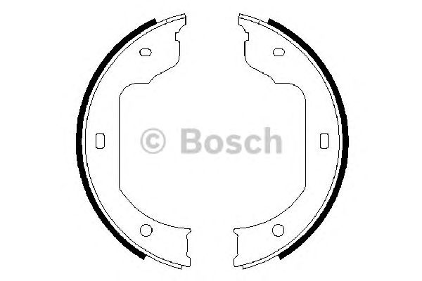 Купить BOSCH 0986487625 0 986 487 625 03.0137-0419.2 [34411156962] !колодки барабанные ручника\ BMW E60/E61/E65/E66/E83 00>