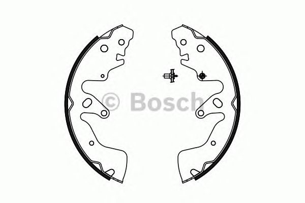 Купить BOSCH 0986487756 Колодки тормозные барабанные SUZUKI: GRAND VITARA II 05-
