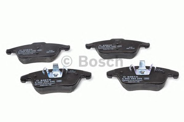 Купить BOSCH 0986494246 Колодки тормозные дисковые передн LAND ROVER: RANGE ROVER EVOQUE (LV) 2.0 4x4/2.2 SD4 4x4/2.2 TD4 4x4/2.2 eD4 11- \ VOLVO: S60 II 2.0 T/D3/D4/D5/D5 AWD/DRIVe/ D2/T3/T4/T4F/T5/T6