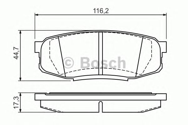 Купить BOSCH 0986494380 Колодки тормозные дисковые задн LEXUS: LX (URJ201) 570 07- \ TOYOTA: LAND CRUISER (VDJ20_, UZJ20_) 4.5 D V8 (VDJ200)/4.5 D-4D (VDJ200)/4.5 D4-D/4.7 V8 (UZJ200) 07-