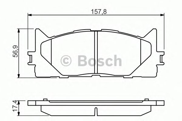 Купить BOSCH 0986494430 Колодки тормозные дисковые передн LEXUS: ES (AVV6_, GSV6_, ASV6_) 250/300h/350 12- \ TOYOTA: CAMRY седан (XV5_) 3.5 11-, CAMRY седан (_XV4_) 2.0 VVT-i/2.4 VVTi/3.5 06-11