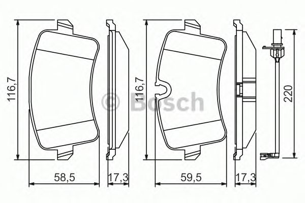 Купить BOSCH 0986494488 0 986 494 488 колодки дисковые задние!\ Audi A6/A7/A8 2.0TFSi-6.3/2.0TDi-4.2TDi 09>