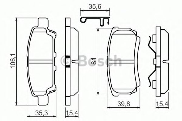 Купить BOSCH 0986494502 Колодки тормозные дисковые задн CHRYSLER: SEBRING (JS) 2.0 CRD/2.0 VVT/2.4 VVT/2.7 VVT 07-10, SEBRING кабрио (JS) 2.0 CRD/2.4 VVT/2.7 07-10 \ DODGE: AVENGER 2.0/2.0 CRD/2.4/2.7/