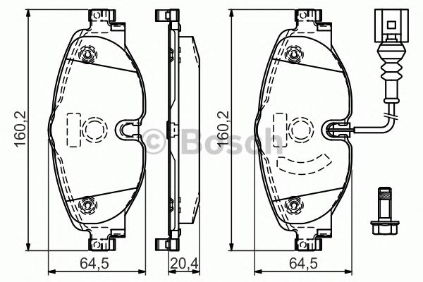 Купить BOSCH 0986494660 0 986 494 660 колодки дисковые! передние\ Audi A3/TT, Seat Leon, Skoda Octavia, VW Golf 12>