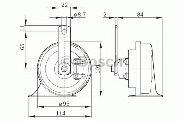 Купить BOSCH 0986AH0503 Сигнал звуковой VW: BORA (1J2) 1.4 16V/1.6/1.6 FSI/1.8/1.8 4motion/1.8 T/1.9 SDI/1.9 TDI/1.9 TDI 4motion/2.0/2.0 4motion/2.3 V5/2.3 V5 4motion/2.8 V6 4motion 98-05, G