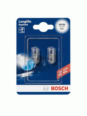 Купить BOSCH 1987301052 Лампа [2шт] LONGLIFE DAYTIME W5W 12V 5W [блистер] 1987301052