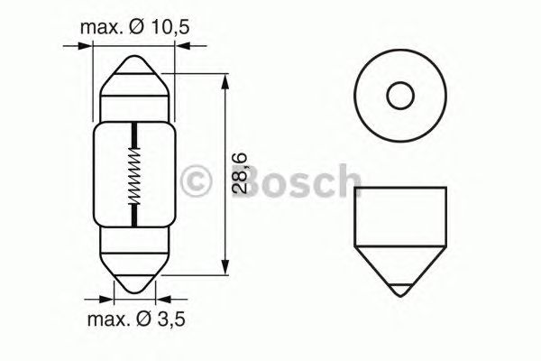 Купить BOSCH 1987302227 Лампа STANDARD 10W 12V 10W 1987302227