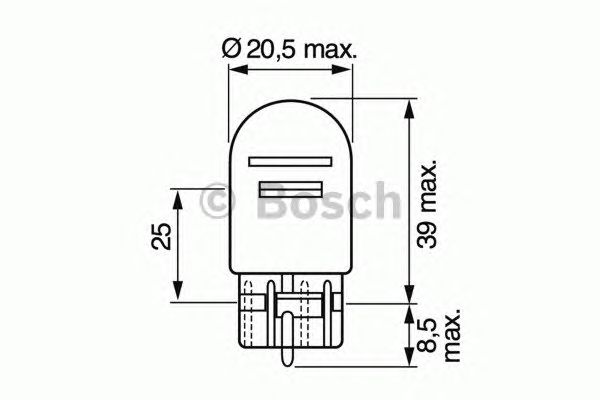 Купить BOSCH 1987302252 Лампа STANDARD W21/5W 12V 21/5W 1987302252