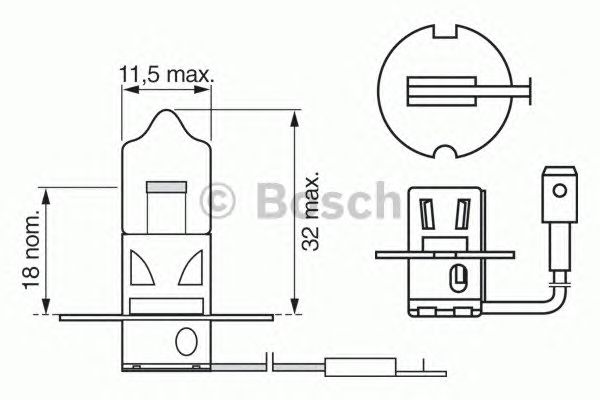 Купить BOSCH 1987302431 Лампа TRUCKLIGHT H3 24V 70W 1987302431