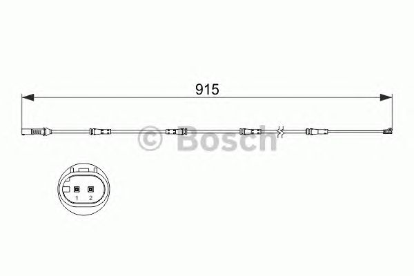 Купить BOSCH 1987473509 Датчик износа торм.колодки 1987473509