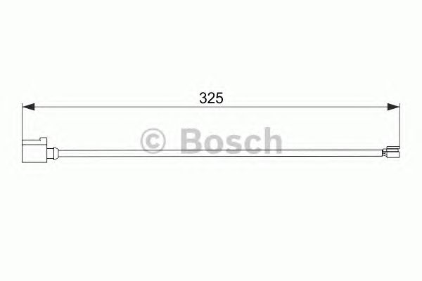 Купить BOSCH 1987474567 Датчик износа тормозных колодок Touareg 3.0 FSI Hybrid 03.2010 - 12.2014, Touareg 3.0 FSI Hybrid 08.2014 - 03.2018, Touareg 3.0 FSI Hybrid 4X4 09.2010 - 12.2014, Touareg 3.0 TDI 01.2