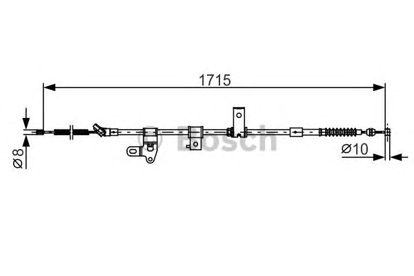 Купить BOSCH 1987482348 Тормозной трос 1987482348