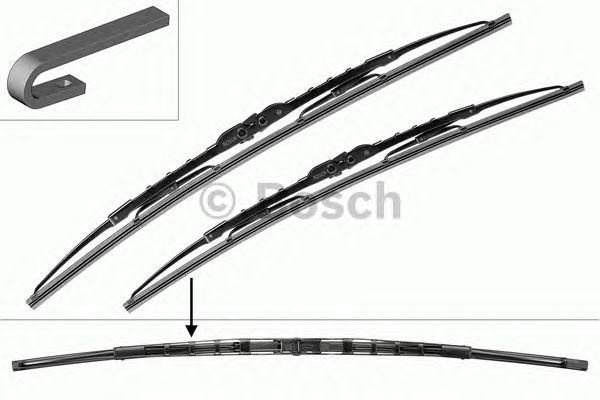 Купить BOSCH 3397001801 Щетки стеклоочистителя 650/530мм каркасные, к-кт MB: C-CLASS C 180/C 180 Kompressor/C 200 CDI/C 200 Kompressor/C 220 CDI/C 240/C 240 4-matic/C 270