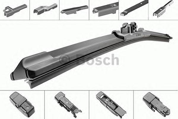 Купить BOSCH 3397006947 щетка плоск.! 4 адаптера \ 500/20' Audi,Ford, Kia,MB,Opel,VW универс. (Aerotwin Plus)