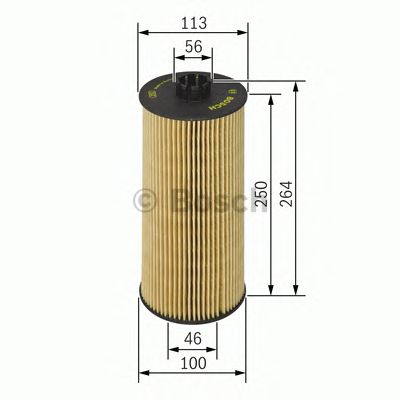 Купить BOSCH F026407042 фильтрующий элемент масла ! H250 D113 \ MB Axor