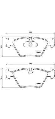 Купить BREMBO P06022 Комплект тормозных колодок, дисковый тормоз