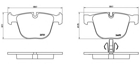 Купить запчасть BREMBO - P06053 