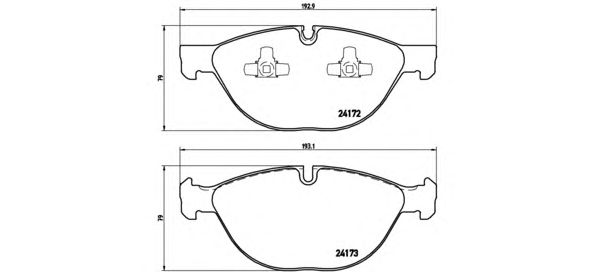 Купить BREMBO P06058 Колодки тормозные