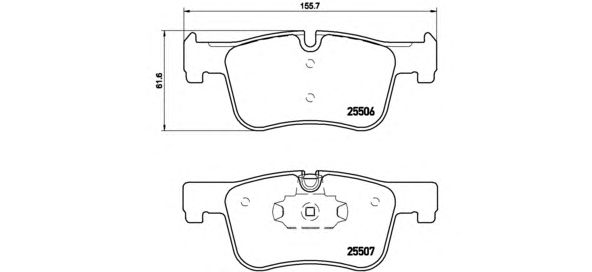 Купить BREMBO P06070 Колодки тормозные P06070