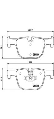 Купить BREMBO P06072 BMW К-Т ЗД ТОРМ КОЛОДОК F30 F35 F36 F31 F34