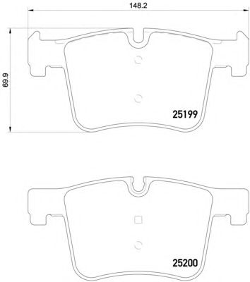 Купить BREMBO P06075 Колодки тормозные P06075